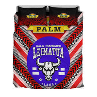 Mate Ma'a Tonga Bedding Set Leimatu'a Bulls Creative Style Red NO.1 LT8 - Wonder Print Shop