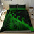 New Zealand Rugby Maori Bedding Set Silver Fern Koru Vibes Green LT8 - Wonder Print Shop