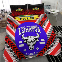 Mate Ma'a Tonga Bedding Set Leimatu'a Bulls Creative Style Red NO.1 LT8 - Wonder Print Shop