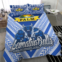 Mate Ma'a Tonga Bedding Set Leimatu'a Bulls Creative Style Blue LT8 - Wonder Print Shop