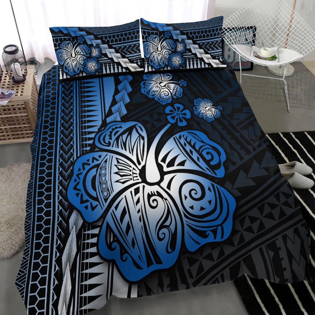 Polynesian Hibiscus Bedding Set Hawaiian Style No.5 LT6 - Wonder Print Shop