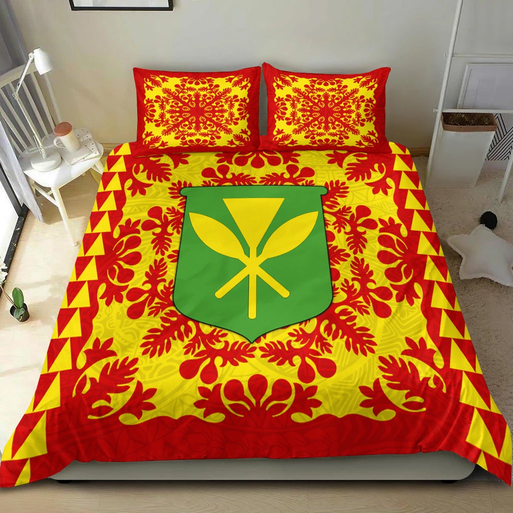 Hawaii Bedding Set Kanaka Maoli No.2 Red Style LT6 - Wonder Print Shop