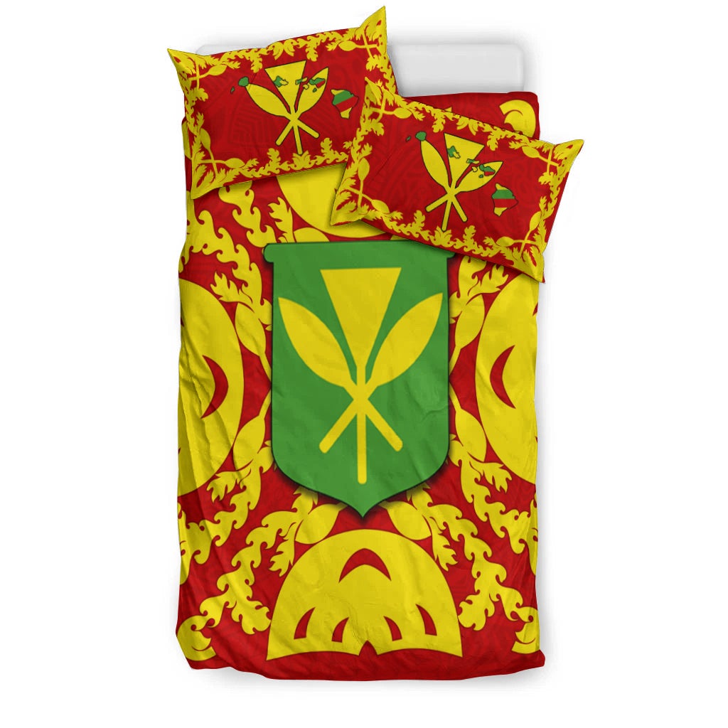 Hawaii Bedding Set Kanaka Maoli No.1 Red Style LT6 - Wonder Print Shop