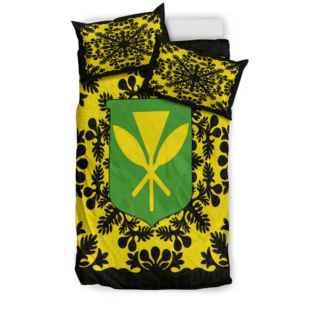 Hawaii Bedding Set Kanaka Maoli No.2 Black Style LT6 - Wonder Print Shop