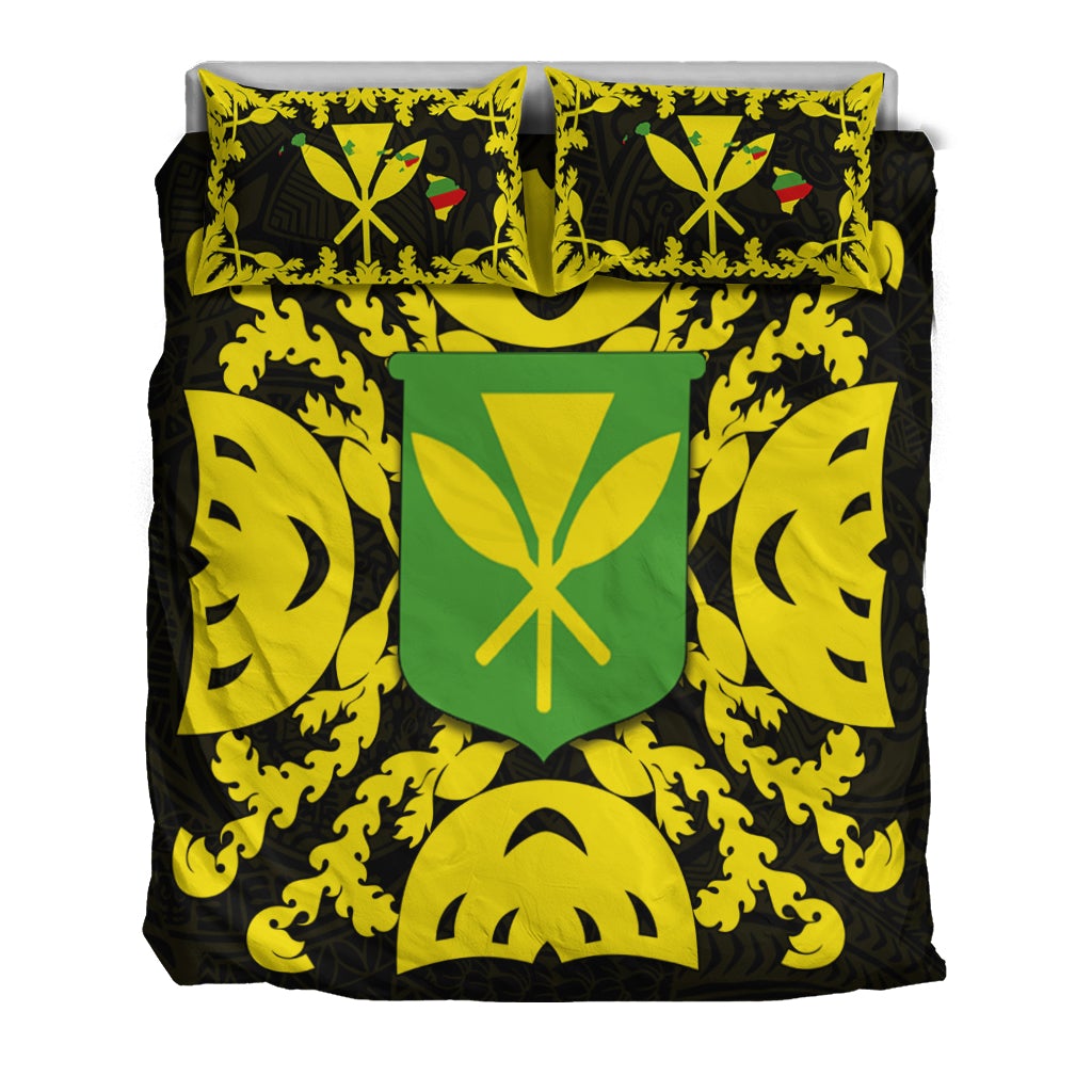 Hawaii Bedding Set Kanaka Maoli No.1 Black Style LT6 - Wonder Print Shop