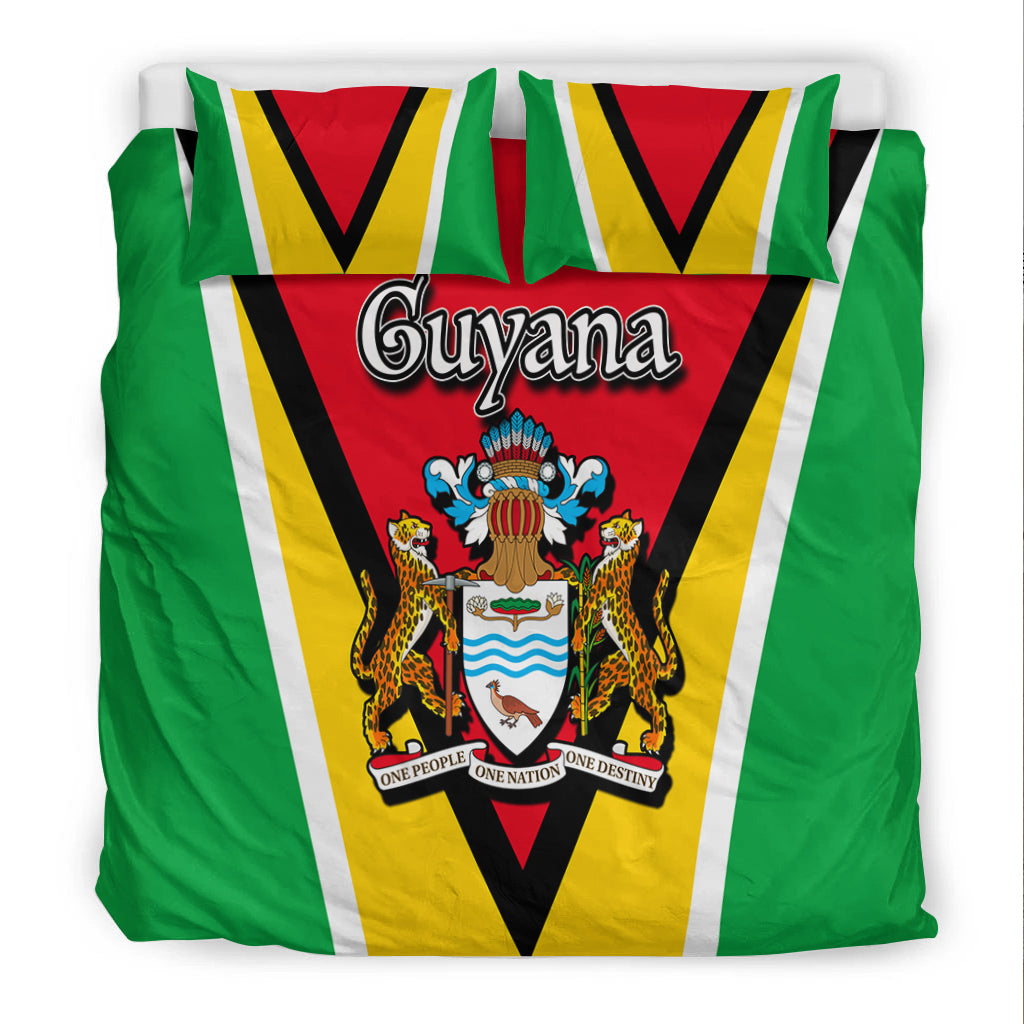 Guyana Bedding Set Flag Style LT6 - Wonder Print Shop