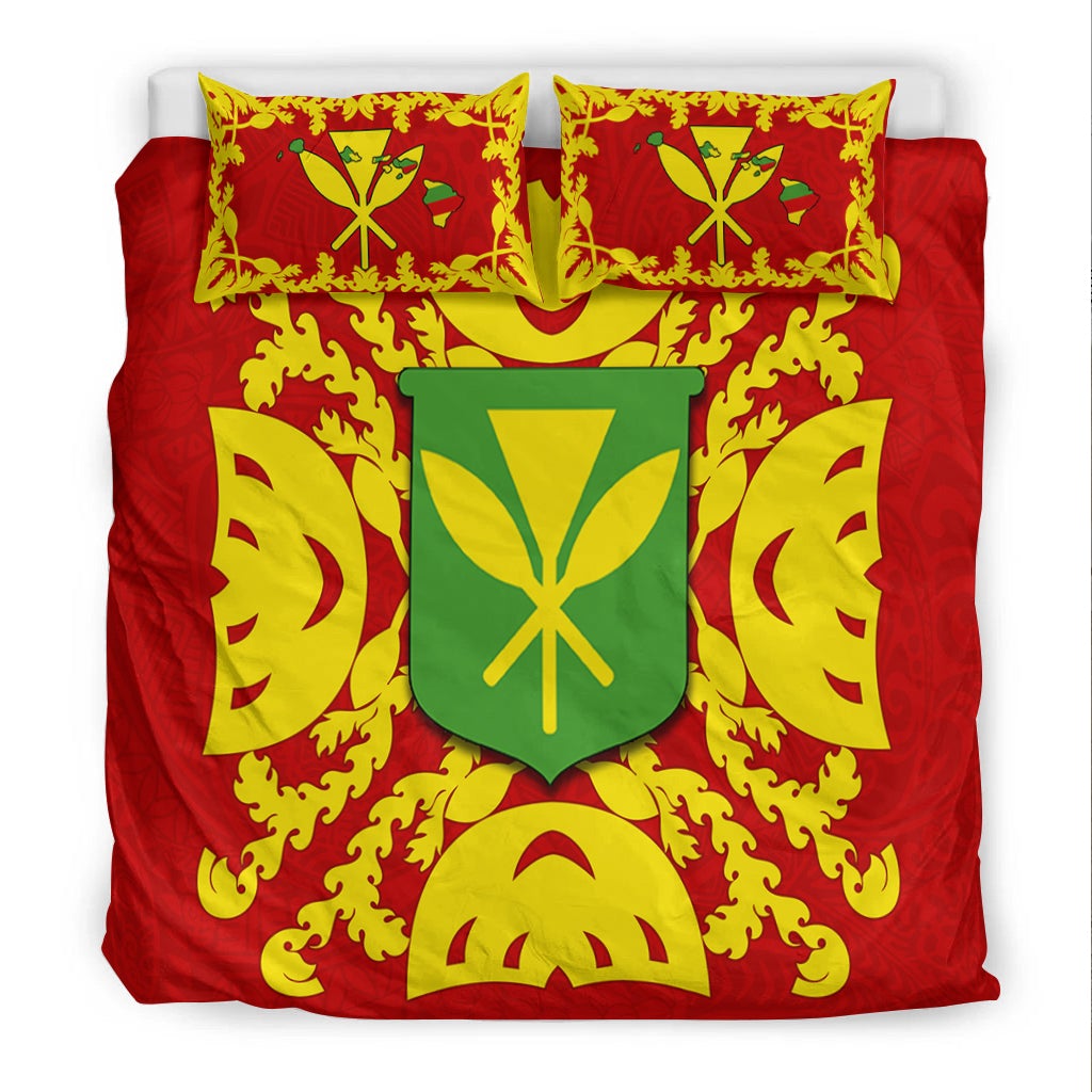 Hawaii Bedding Set Kanaka Maoli No.1 Red Style LT6 - Wonder Print Shop