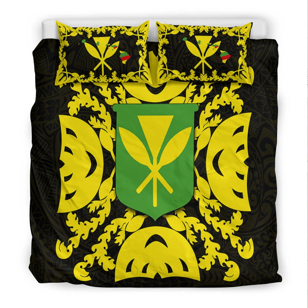 Hawaii Bedding Set Kanaka Maoli No.1 Black Style LT6 - Wonder Print Shop