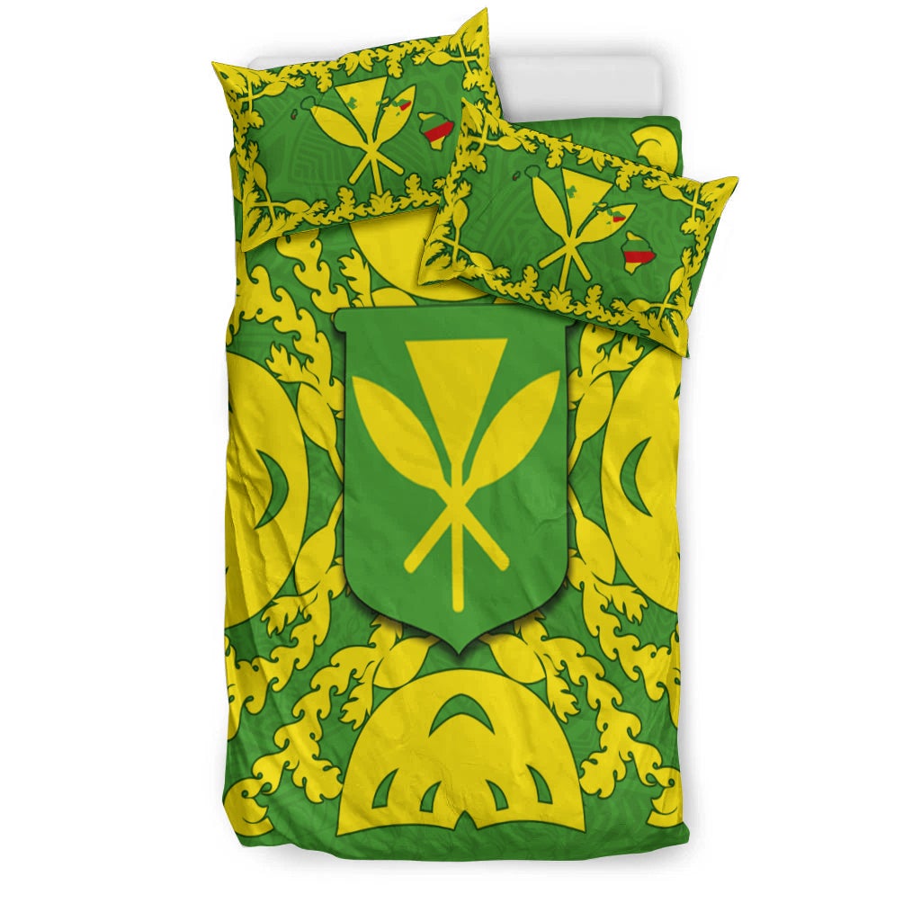Hawaii Bedding Set Kanaka Maoli No.1 Green Style LT6 - Wonder Print Shop