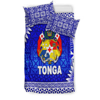 Tonga Coat Of Arms Bedding Set Simplified Version Blue LT8 - Wonder Print Shop