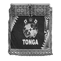 Tonga Coat Of Arms Bedding Set Simplified Version Black LT8 - Wonder Print Shop