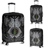 Viking Luggage Cover - Berkana Rune, Raven Tattoo RLT12 - Wonder Print Shop