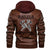 Viking Clothing Viking Black Axes Indian Warrior Zipper Leather Jacket RLT12 - Wonder Print Shop