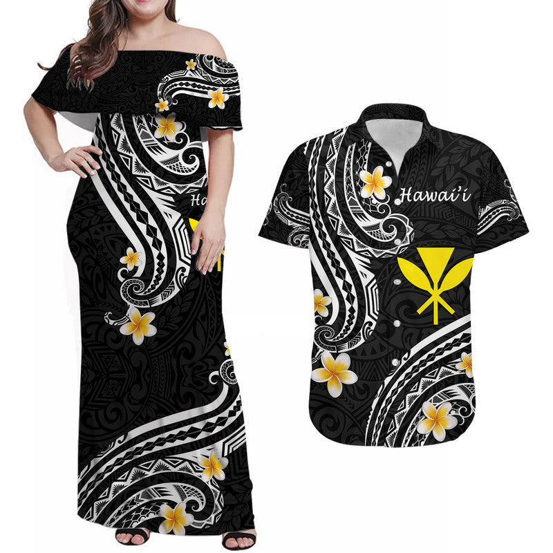 Hawaii Matching Hawaiian Shirt And Dress Black Polynesian Line Style LT9 - Wonder Print Shop