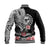 Vanuatu Malampa Province Baseball Jacket Hibiscus Tribal Polynesian Tattoo Ver Black LT9 - Wonder Print Shop