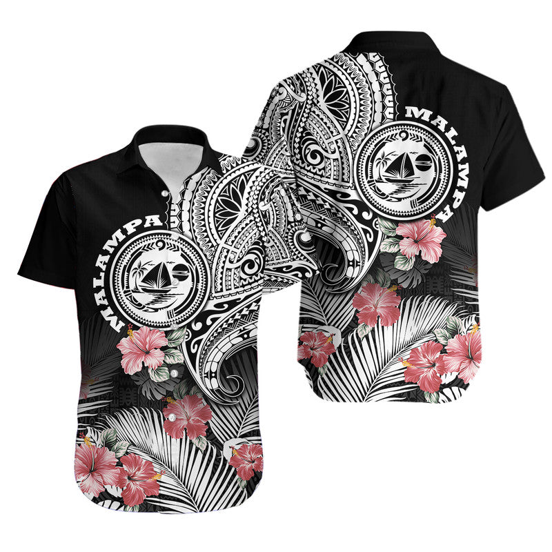 vanuatu-malampa-province-hawaiian-shirt-hibiscus-tribal-polynesian-tattoo-ver-black