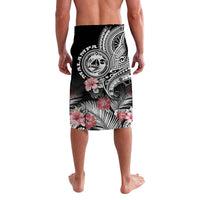 Vanuatu Malampa Province Lavalava Hibiscus Tribal Polynesian Tattoo Ver Black - Wonder Print Shop