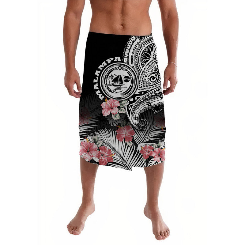 Vanuatu Malampa Province Lavalava Hibiscus Tribal Polynesian Tattoo Ver Black - Wonder Print Shop