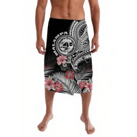 Vanuatu Malampa Province Lavalava Hibiscus Tribal Polynesian Tattoo Ver Black - Wonder Print Shop