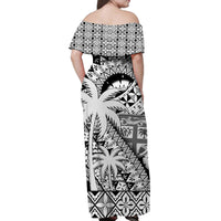 fiji-coat-of-arms-women-off-shoulder-long-dress-masi-tapa-mixed-palm-tree-no1-black-version