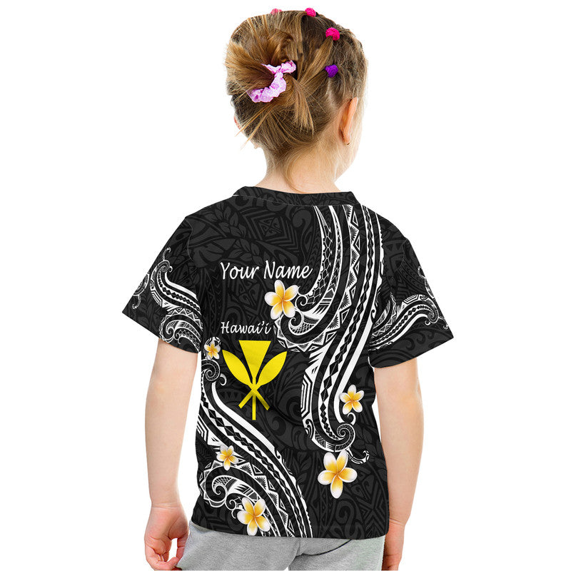 Custom Hawaii T Shirt Black Polynesian Line Style - Wonder Print Shop