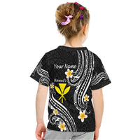 Custom Hawaii T Shirt Black Polynesian Line Style - Wonder Print Shop