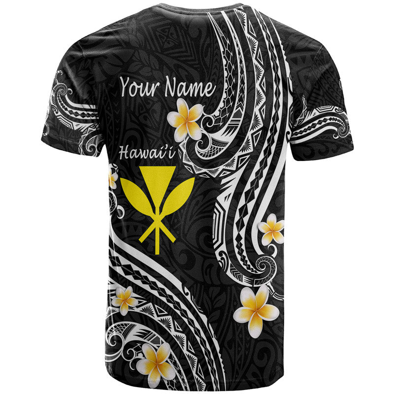 Custom Hawaii T Shirt Black Polynesian Line Style - Wonder Print Shop