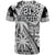Custom Fiji Coat Of Arms T Shirt Masi Tapa Mixed Palm Tree No1 Black Version - Wonder Print Shop