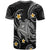 Custom Hawaii T Shirt Hawaiian Turtle Plumeria Mixed Polynesian Black Style - Wonder Print Shop