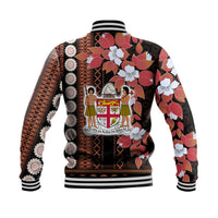Fiji Baseball Jacket Tagimoucia Mixed Black Tapa Style LT9 - Wonder Print Shop