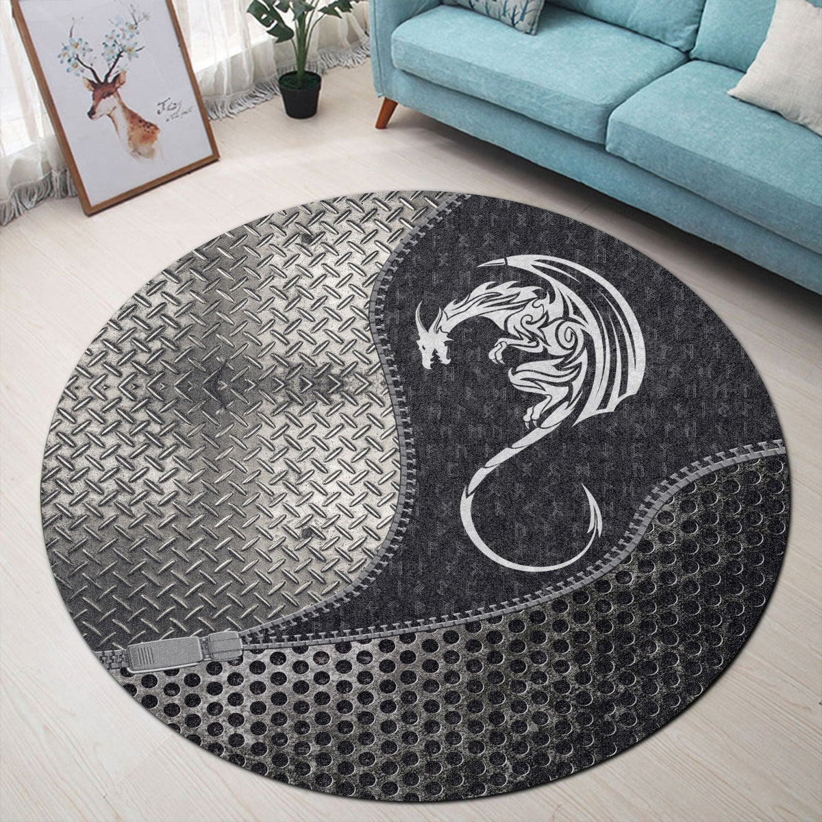 viking-carpet-black-winged-dragon-spirit-of-celts-round-carpet