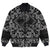 Viking Bomber Jacket Black Winged Dragon Spirit Of Celts with Bandana Paisley Style RLT12 - Wonder Print Shop