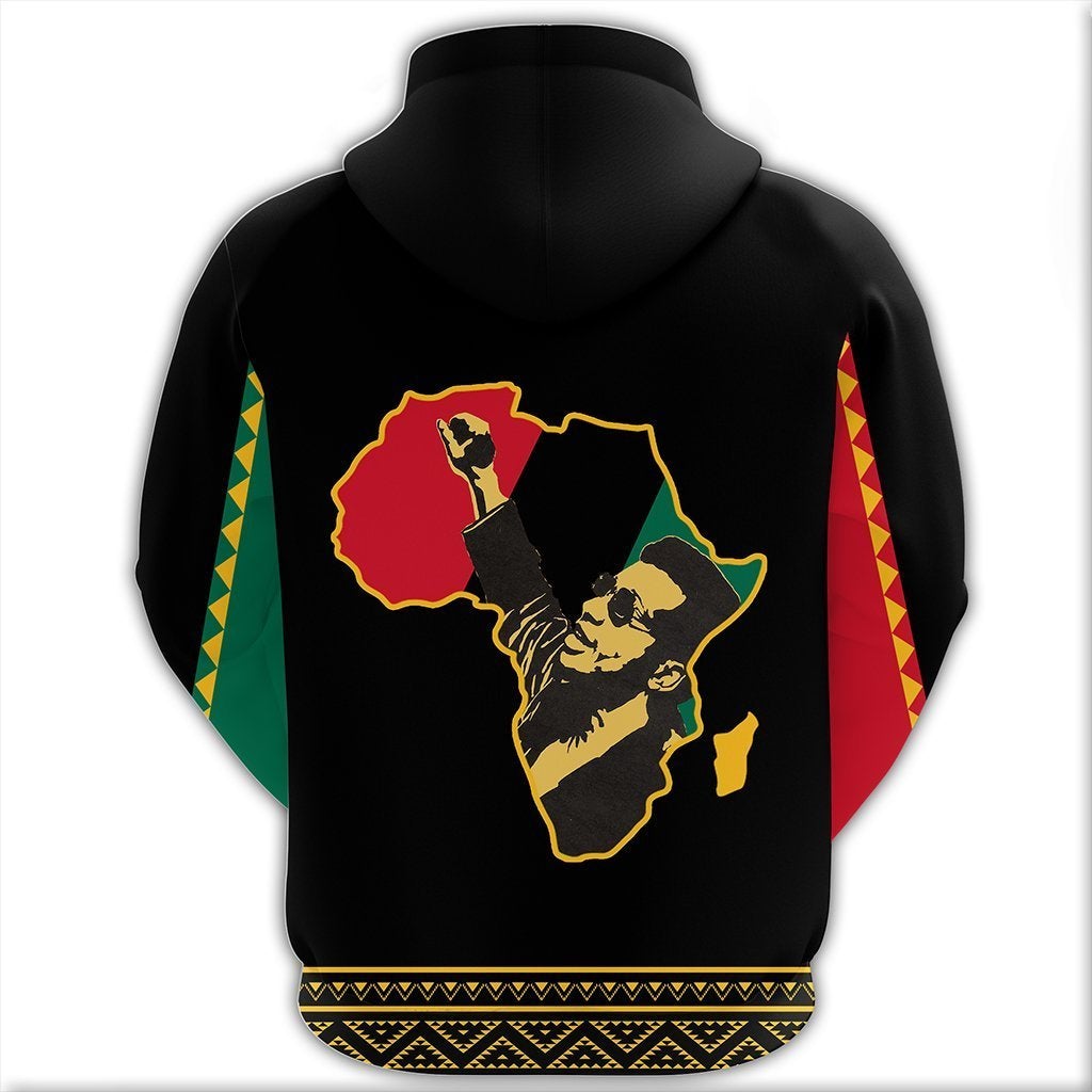 African Hoodie FRed Hampton Black History Month Zip Hoodie - Wonder Print Shop