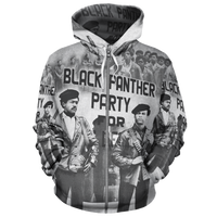 African Hoodie Black Panther Party Zip Hoodie - Wonder Print Shop