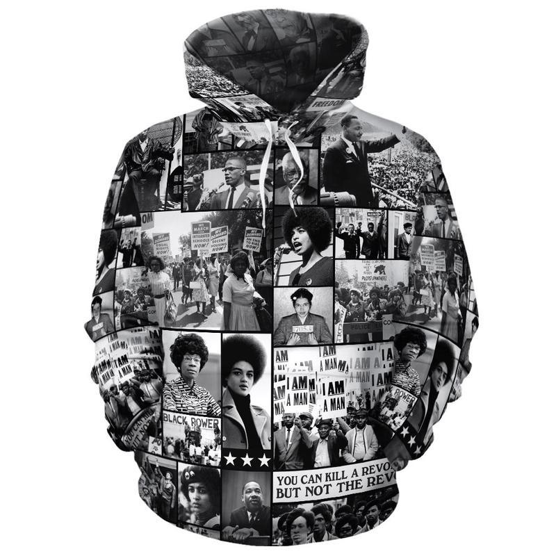 African Hoodie Black Power Images All Over Hoodie - Wonder Print Shop