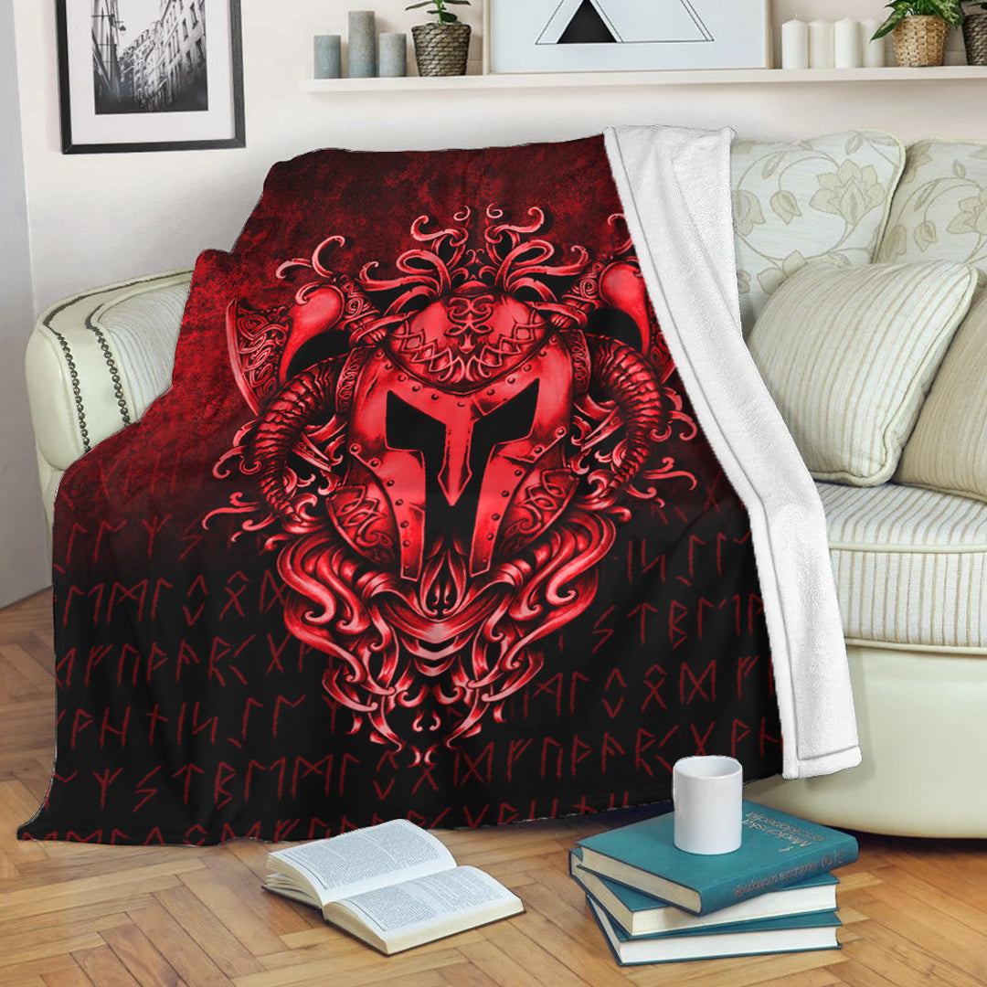 viking-premium-blanket-the-armor-of-viking-red-version-premium-blanket