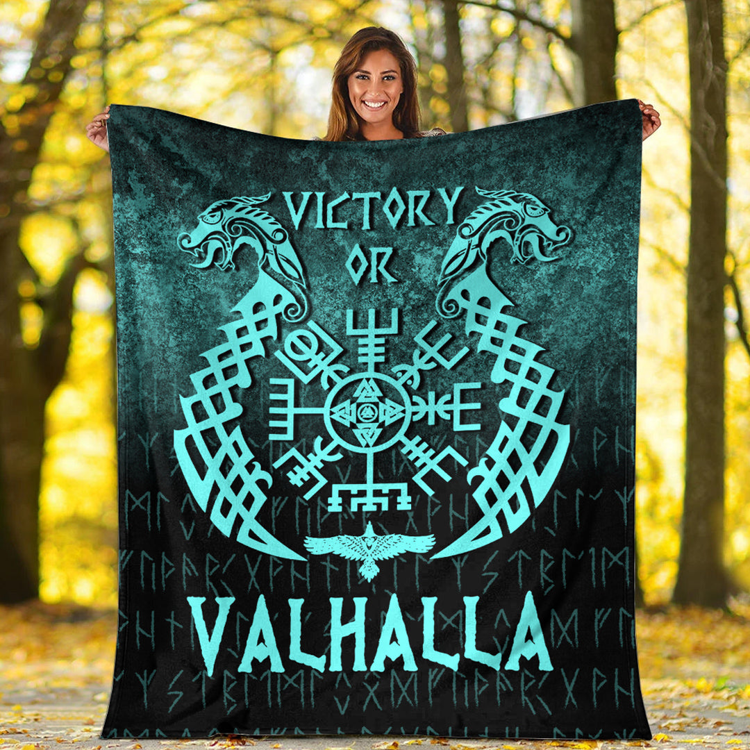 wonder-print-shop-premium-blanket-victory-or-valhalla-cyan-version-premium-blanket