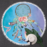 BlessLiving Dreamcatcher Flower Native American Beach Towel LT10 - Wonder Print Shop
