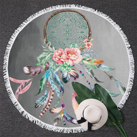BlessLiving Dreamcatcher Flower Native American Beach Towel LT10 - Wonder Print Shop