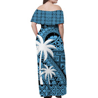 fiji-coat-of-arms-women-off-shoulder-long-dress-masi-tapa-mixed-palm-tree-no1-blue-version