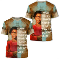 AfricanT Shirt Claudette Colvin Quote Paint Mix African T Shirt - Wonder Print Shop