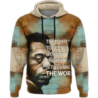 African Hoodie James Baldwin Quote Paint Mix Hoodie - Wonder Print Shop