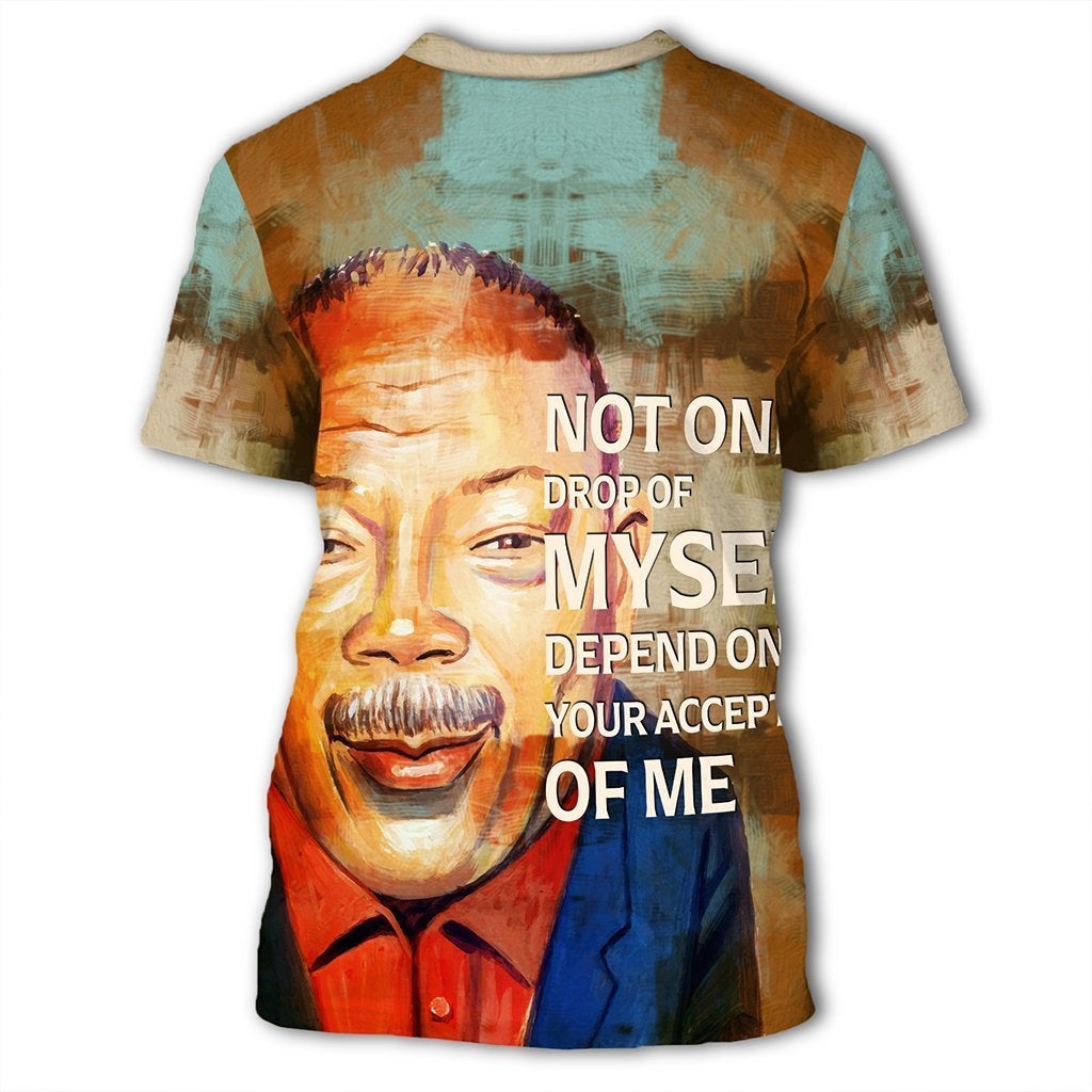 African T Shirt Quincy Jones Quote Paint Mix African Tee - Wonder Print Shop