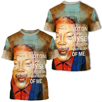 African T Shirt Quincy Jones Quote Paint Mix African Tee - Wonder Print Shop