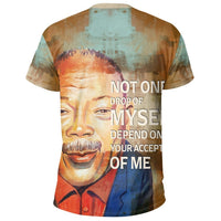 African T Shirt Quincy Jones Quote Paint Mix African Tee - Wonder Print Shop