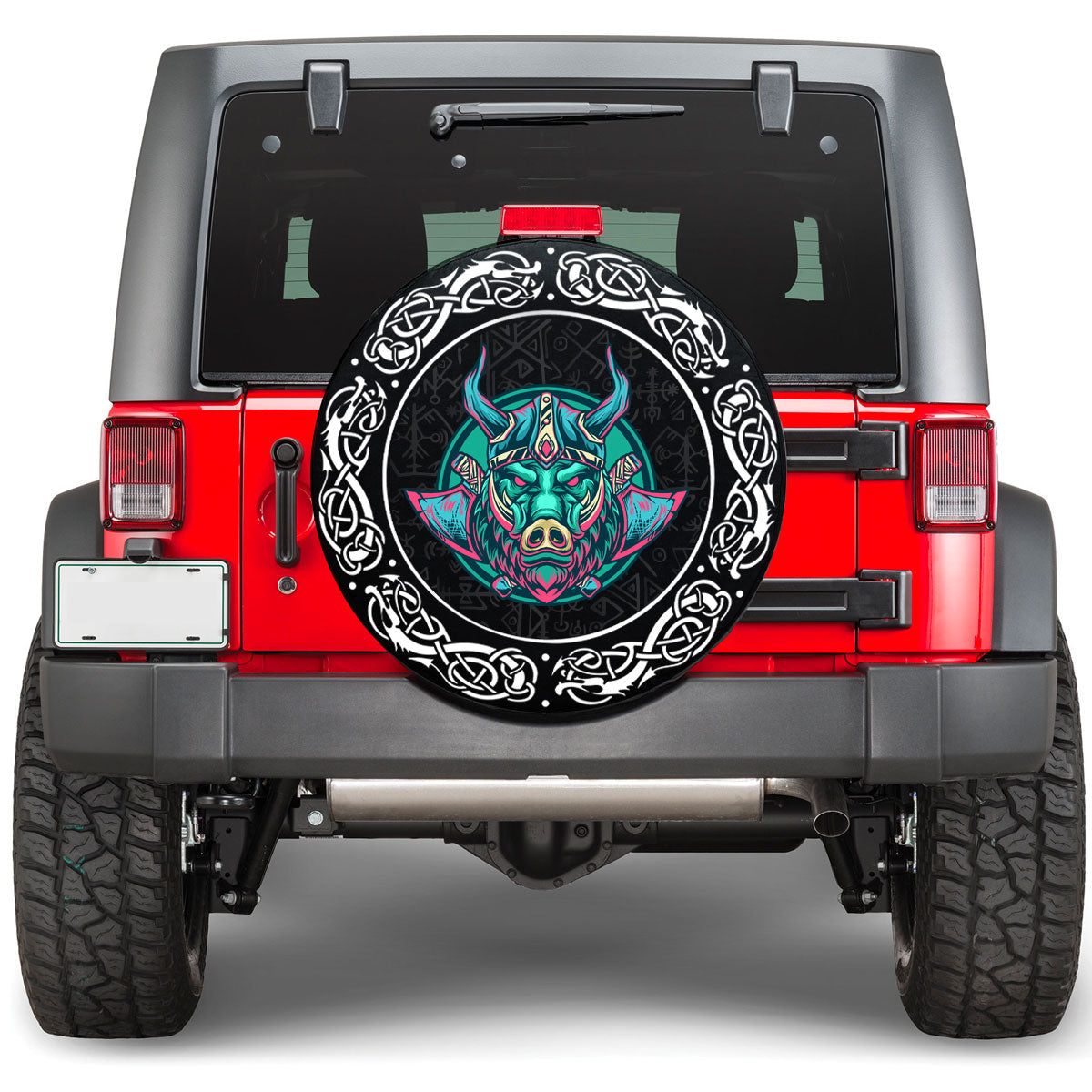 Viking Boar Viking Spare Tire Cover RLT12 - Wonder Print Shop
