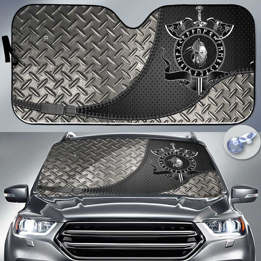 viking-auto-sun-shades-board-axes-sword-and-dead-head-of-the-hero-auto-sun-shades