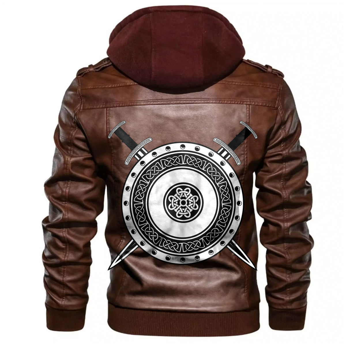 Viking Board Of With Crossed Swords Leather Jacket RLT12 - Wonder Print Shop