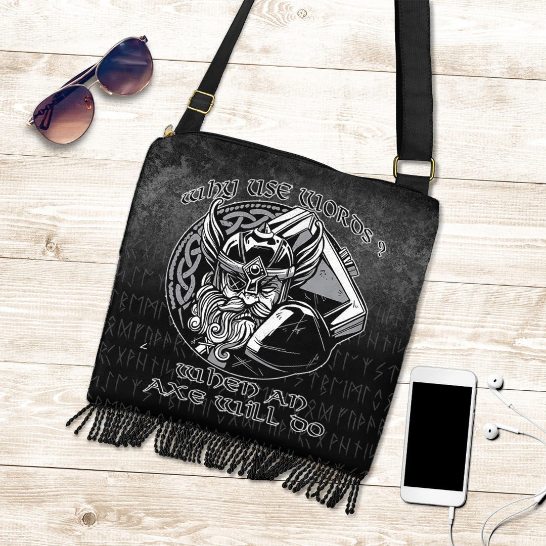 viking-crossbody-boho-handbag-why-use-words-when-an-axe-will-do-crossbody-boho-handbag