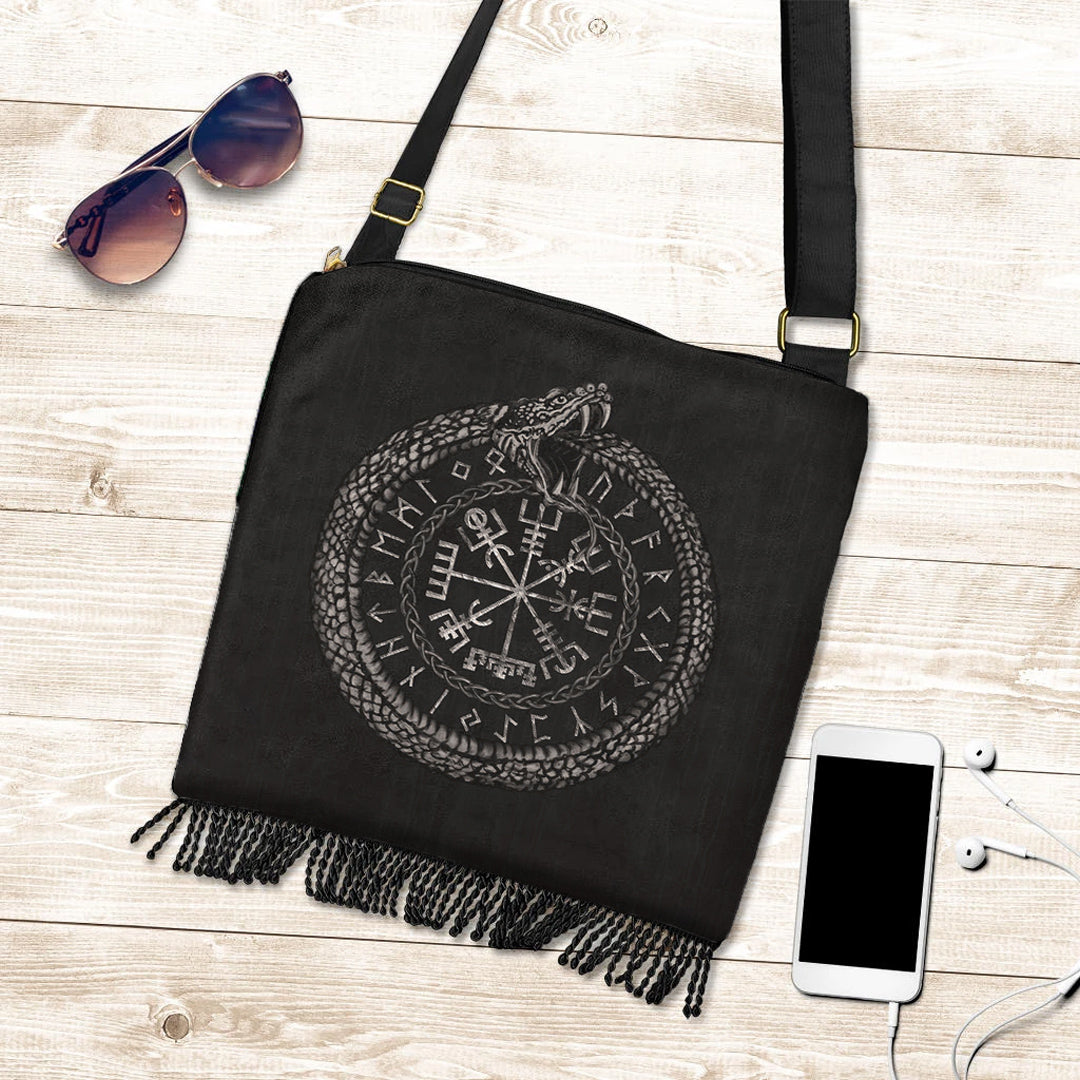 viking-crossbody-boho-handbag-viking-vegvisir-with-ouroboros-and-runes-crossbody-boho-handbag